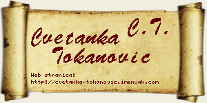 Cvetanka Tokanović vizit kartica